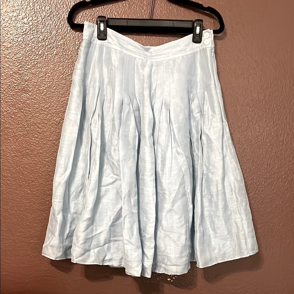 Light blue Banana Republic Pleated Skirt